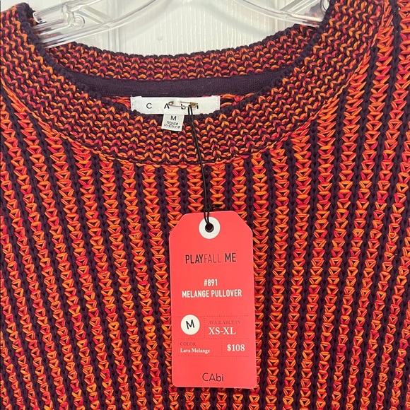 Striped Red Sweater - Picture 2 of 4